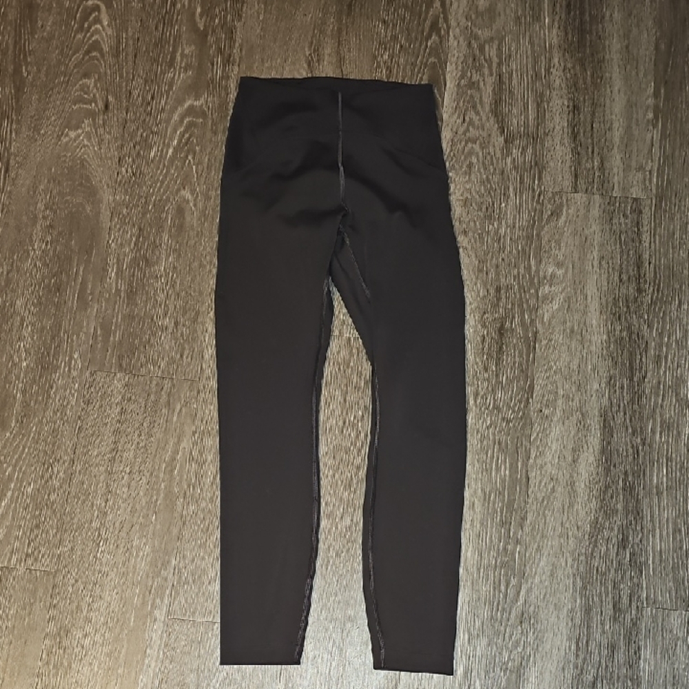 Lululemon Gorgeous Charcoal Gray Rare Leggings!! Womens Sz 4 With A 25" Inseam